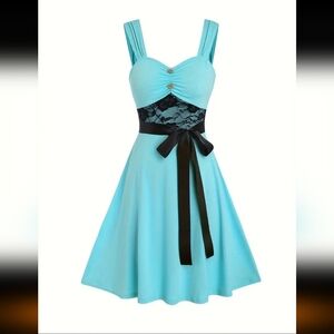 ⭐️NWT Elegant Blue Lace Dress